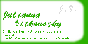 julianna vitkovszky business card
